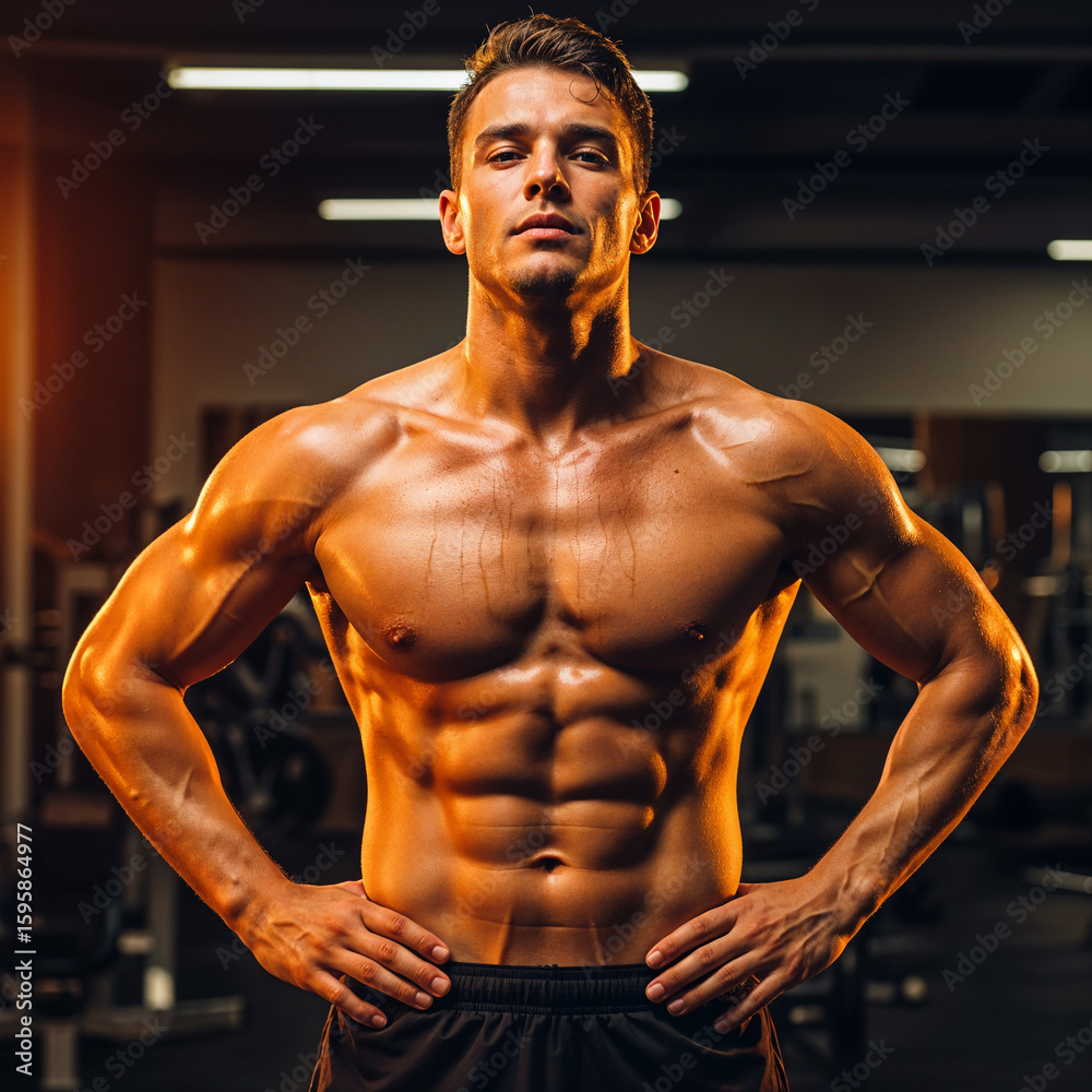 Fototapeta premium muscular young man