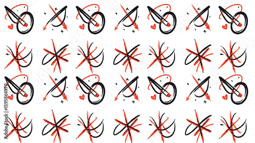 red alphabet letters