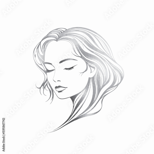 wavy long hair 