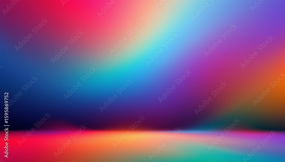 Obraz premium Vibrant Abstract Gradient Colors, Digital Art, Creative Space, Modern Design, Artistic Environment, Colorful Viewpoint