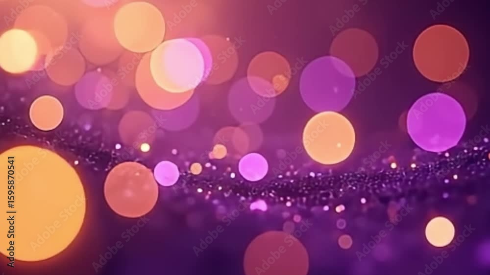 purple bokeh background, gold bokeh lights, bokeh light parallax, layered bokeh motion, luxury light background, elegant glowing lights, 4K abstract bokeh, cinematic bokeh overlay, celebration light 