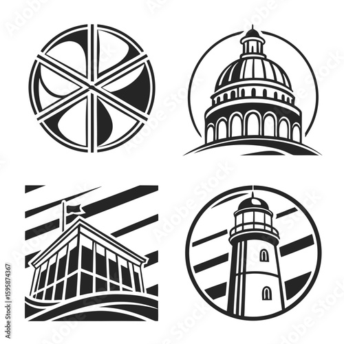 Four Architectural Icons architecture building