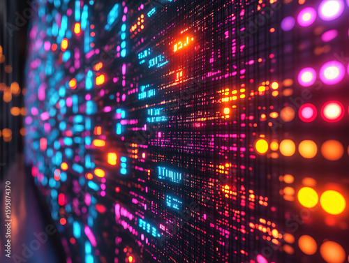 Wallpaper Mural Innovative Digital Language Patterns in Futuristic Designs Torontodigital.ca