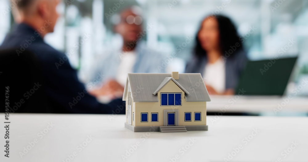 Real Estate Architect And Couple Discuss House Renovation Real Estate Architect And Couple Discuss House Renovation