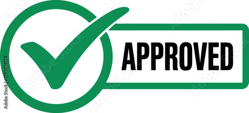 Approved check mark vector graphic for design projects and business presentations use cases