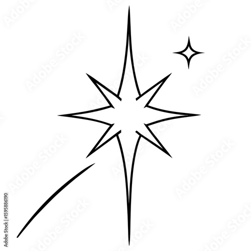 vector illustration of a compass