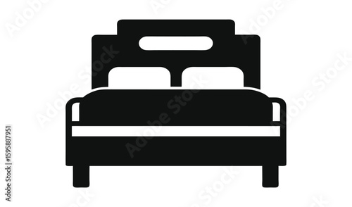 Isolated comfortable contemporary leather sofa furniture icon for a luxury living room interior
