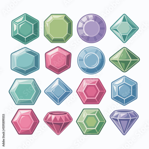 Collection of colorful gemstones in various cuts and shapes