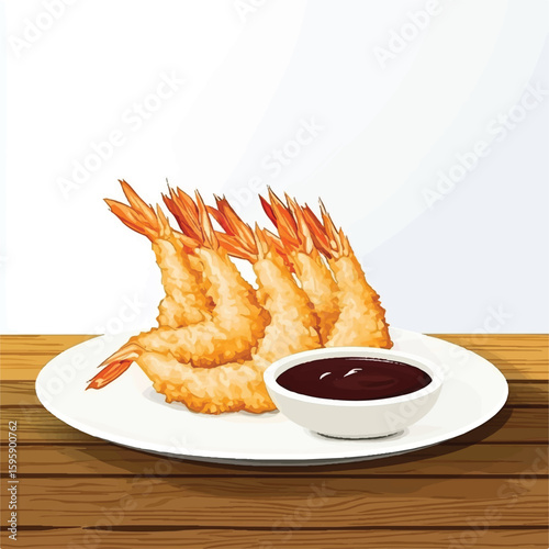 a tempura shrimp