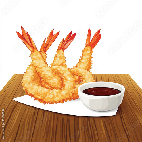 a tempura shrimp