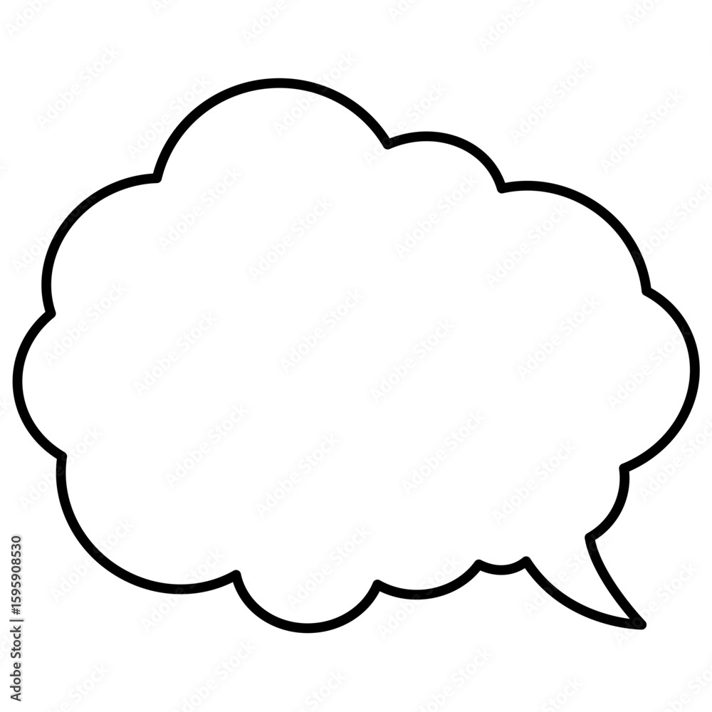 Speech Bubble. Talk box. Cloud speech bubbles. Vector illustration Speech Bubble. Talk box. Cloud speech bubbles. Vector illustration