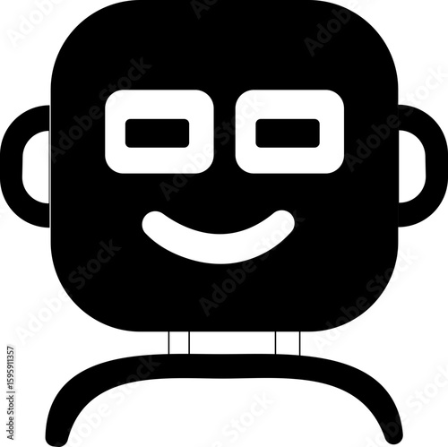 Chatbot icon.Artificial Intelligence machine Learning and chat bot.Ai chatbot icon featuring communication and translation symbols., Outline Symbol Vector Illustration.chatbot ai with a robot.