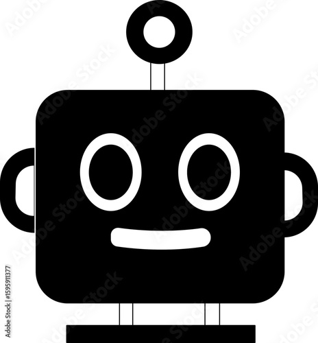 Chatbot icon.Artificial Intelligence machine Learning and chat bot.Ai chatbot icon featuring communication and translation symbols., Outline Symbol Vector Illustration.chatbot ai with a robot.