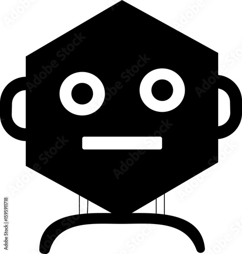 Chatbot icon.Artificial Intelligence machine Learning and chat bot.Ai chatbot icon featuring communication and translation symbols., Outline Symbol Vector Illustration.chatbot ai with a robot.