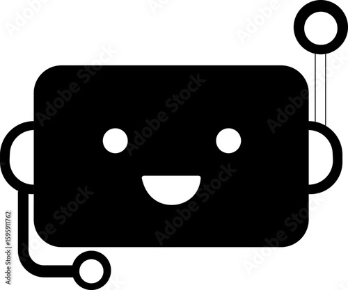 Chatbot icon.Artificial Intelligence machine Learning and chat bot.Ai chatbot icon featuring communication and translation symbols., Outline Symbol Vector Illustration.chatbot ai with a robot.