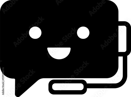 Chatbot icon.Artificial Intelligence machine Learning and chat bot.Ai chatbot icon featuring communication and translation symbols., Outline Symbol Vector Illustration.chatbot ai with a robot.