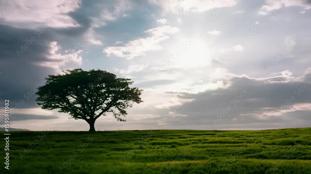 Peaceful Nature Landscape with Mountains and Trees Peaceful Nature Landscape with Mountains and Trees