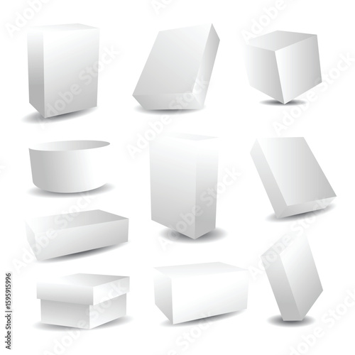 Blank packaging boxes