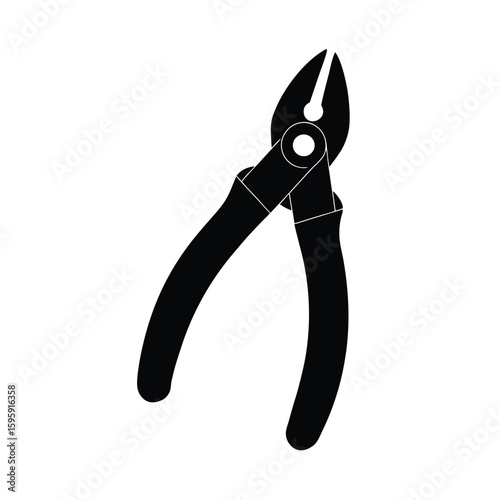 wire cutter on white background