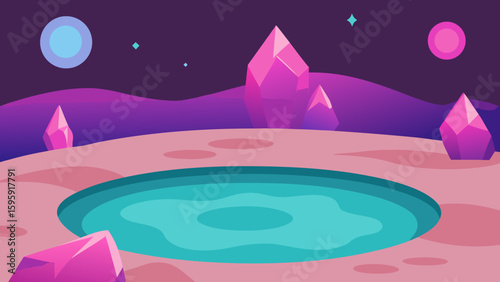 enchanted lagoon pink salt flats gemstones