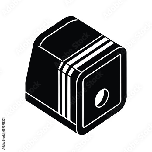 vector illustration of a pencil sharpener