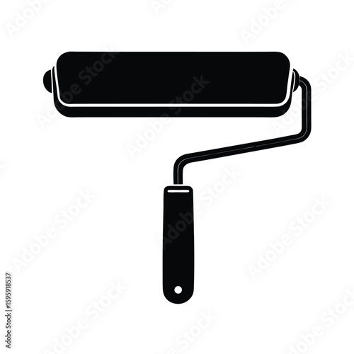 paint roller vector illustration