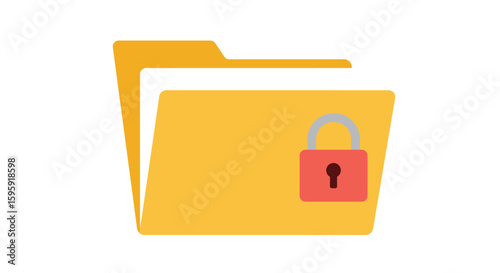 Locked Folder Icon - Secure File and Data Protection