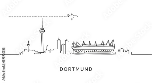Dortmund Skyline Airport Minimalism.