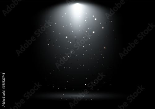 abstract display background with a spotlight and sparkling lights 0408