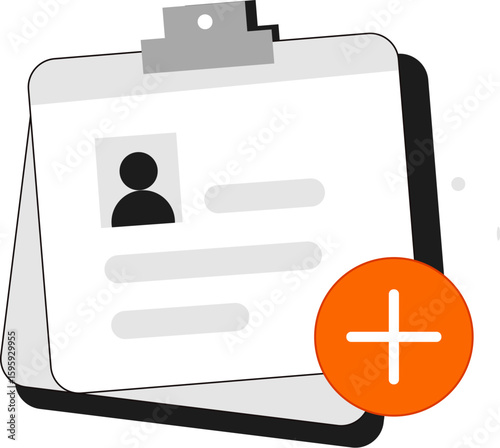 New profile or form creation illustration