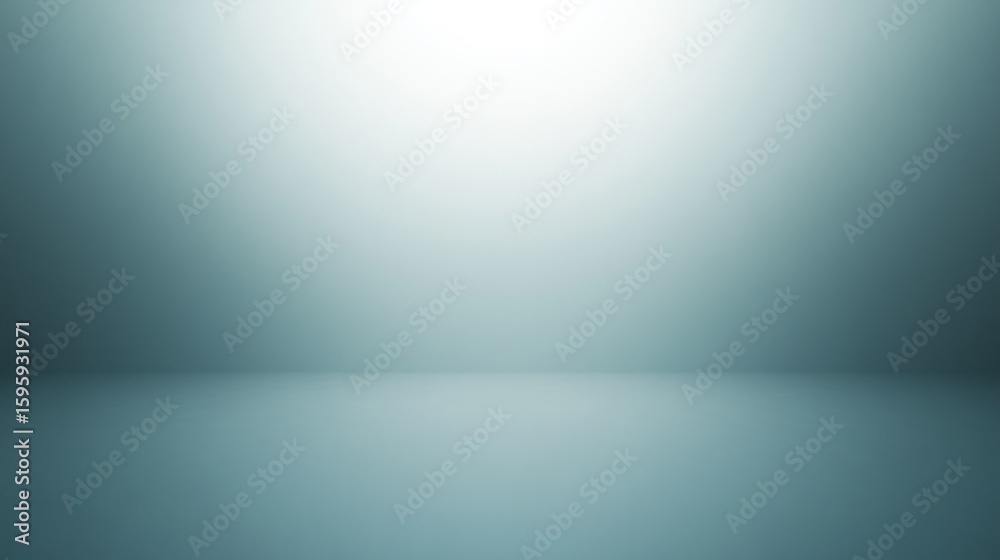 Naklejka premium Empty backdrop in muted teal tones.