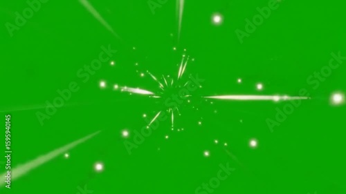 Green Screen Stylized Hyperspace Warp Tunnel Effect