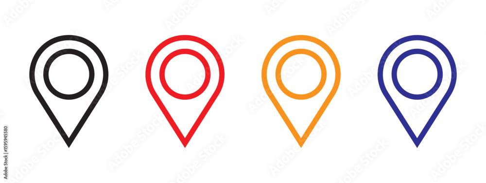 location vector icon set. point illustration sign collection. position symbol.colorful location icon set map pointer pin sign symbol solid and outline designs place address navigation locator sign location vector icon set. point illustration sign collection. position symbol.colorful location icon set map pointer pin sign symbol solid and outline designs place address navigation locator sign