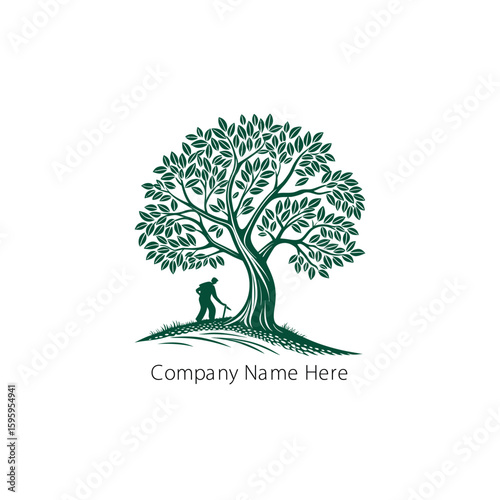 tree logo design vector 