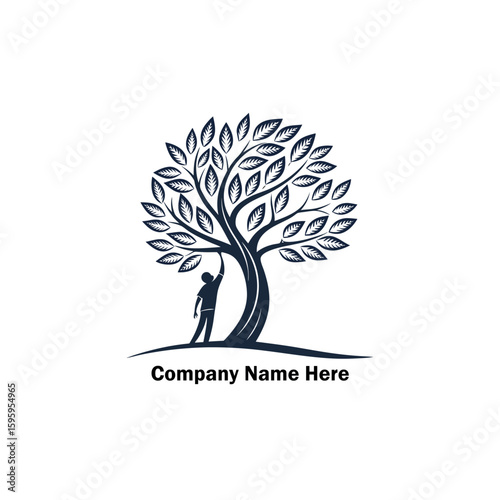tree logo design vector 
