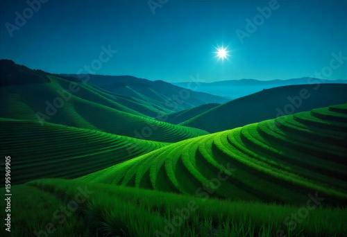 landscape with mountains