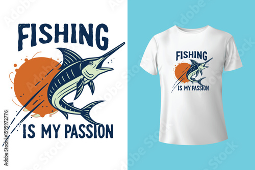 Fishing t-shirt design, Fishing vintage t-shirt , vintage fishing t-shirt graphic illustration, Fishing vector