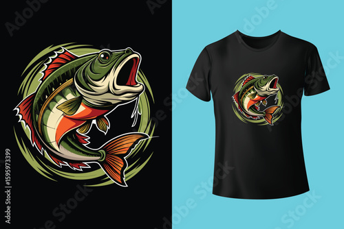 Fishing t-shirt design, Fishing vintage t-shirt , vintage fishing t-shirt graphic illustration, Fishing vector
