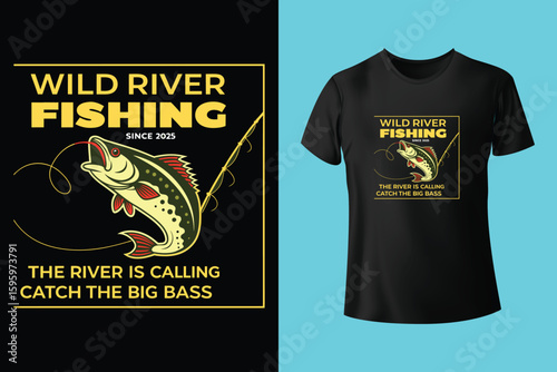 Fishing t-shirt design, Fishing vintage t-shirt , vintage fishing t-shirt graphic illustration, Fishing vector