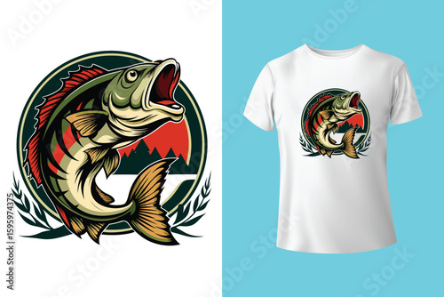 Fishing t-shirt design, Fishing vintage t-shirt , vintage fishing t-shirt graphic illustration, Fishing vector