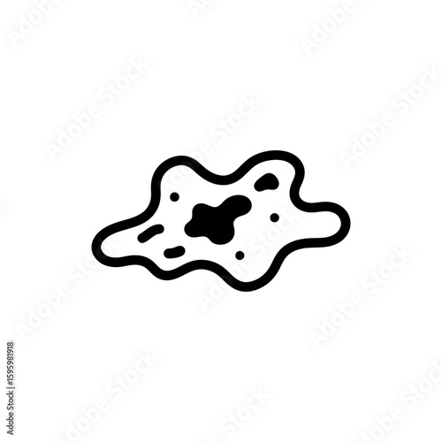 Melanoma Spreading Shape in Human Skin Cancer Illustration