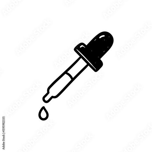 Dropper with Liquid for Medical or Science Use