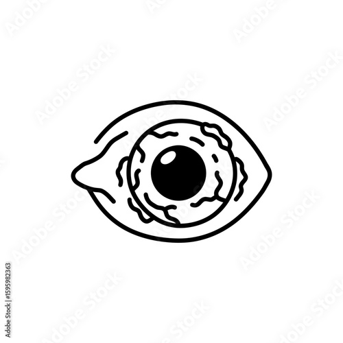 Diabetic Retinopathy Icon for Eye Health and Diabetes Awareness