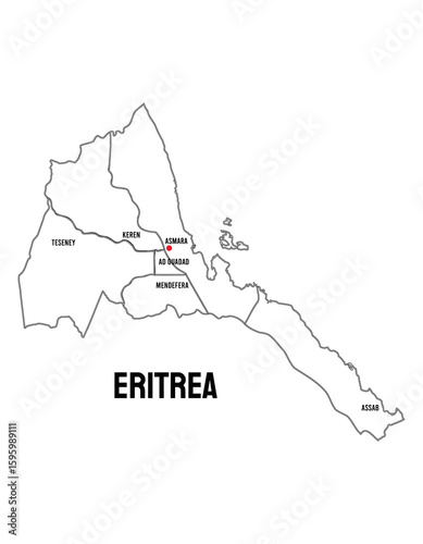 Eritrea Country Map