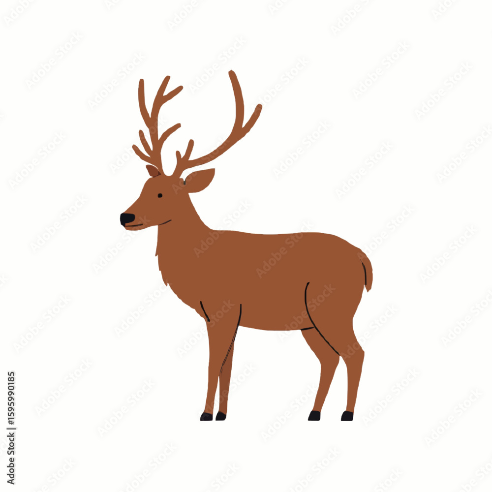 Fototapeta premium deer vector illustration