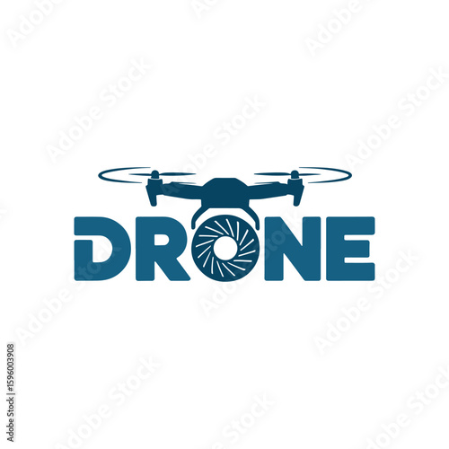 Unique drone logo Modern and minimalist vector and abstract logo