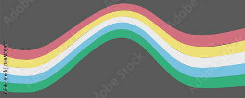 Disability pride flag. Color stripes representing a form of impairment