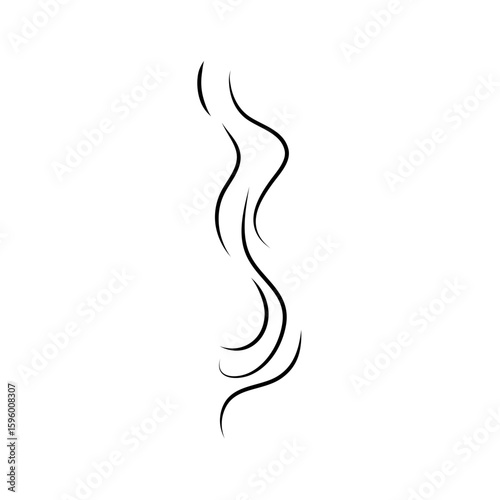 Doodle smoke and steam. Vector hand drawn illustration