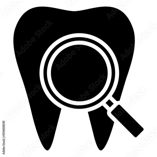 Check Teeth Glyph Icon