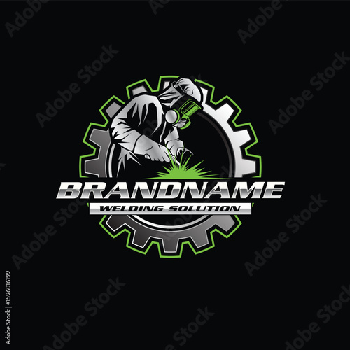 welder logo,Welding business logo,modern welder logo design